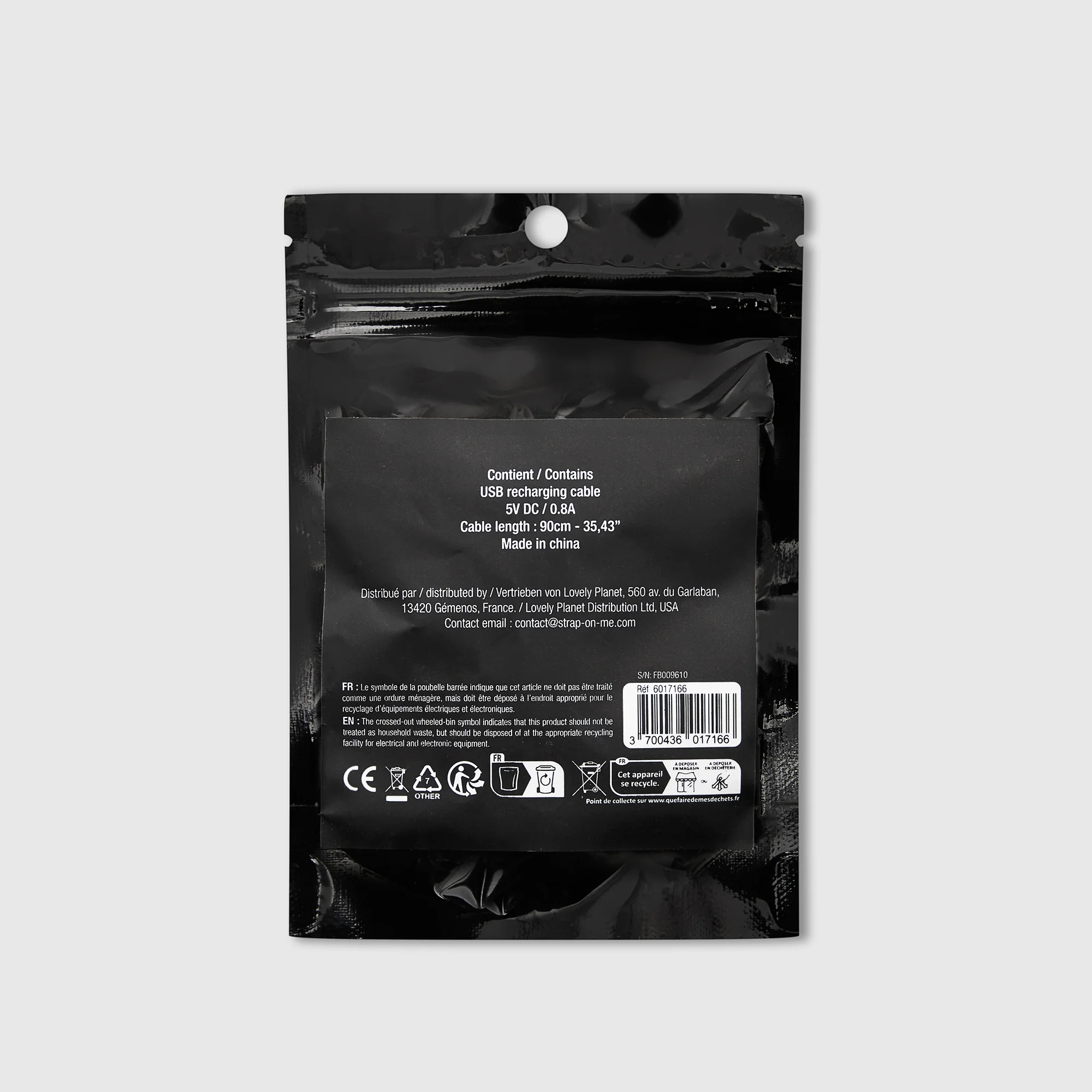 Chargeur USB Strap-On Vibrant - Télécommande à Pile - Image 4